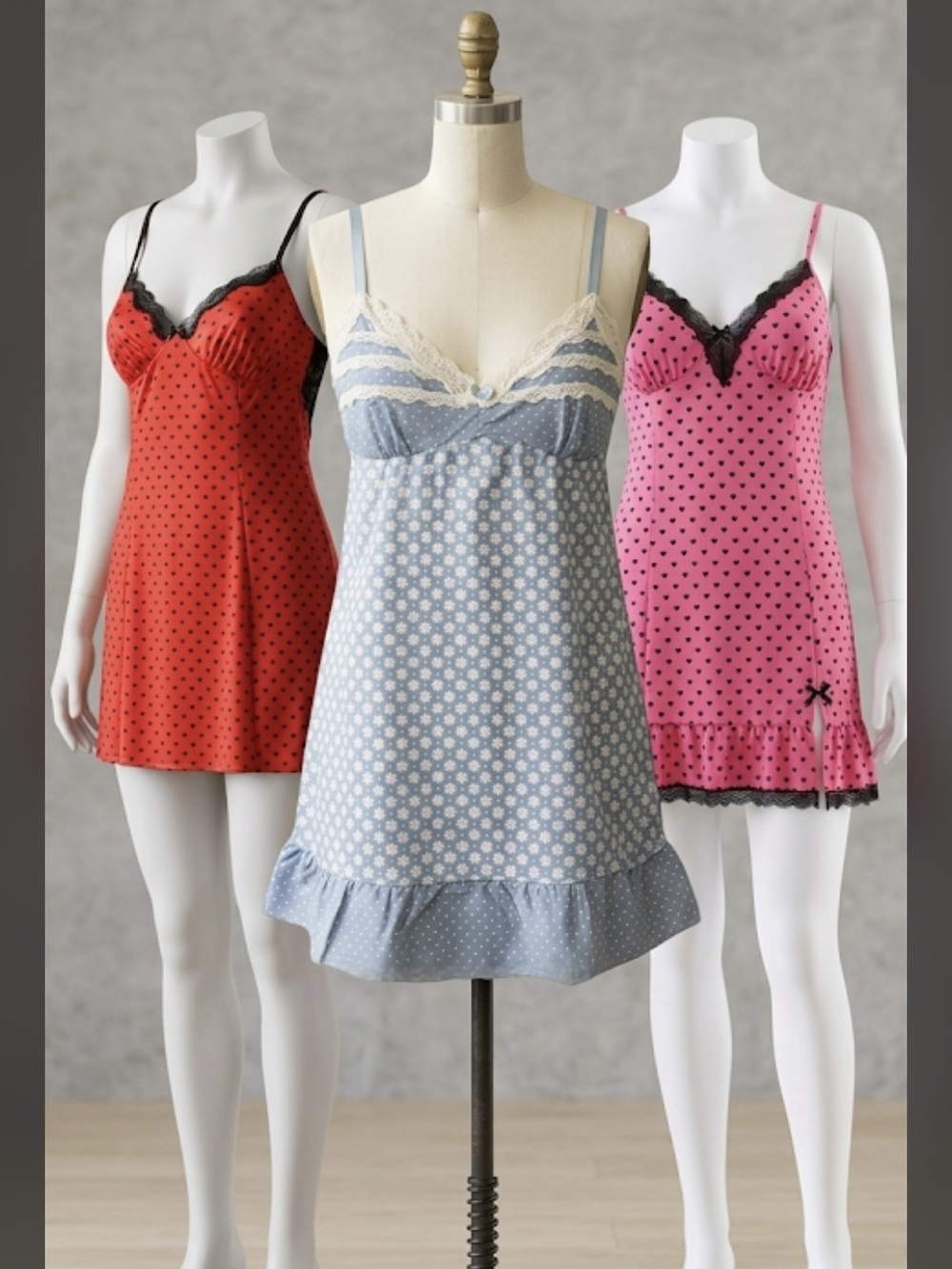 Trio Of Short Sweet Nighties